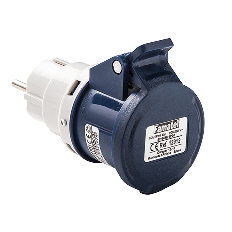 Adaptador Clavija 2P+Ttl Base 2P+T 9000R13912 Famatel