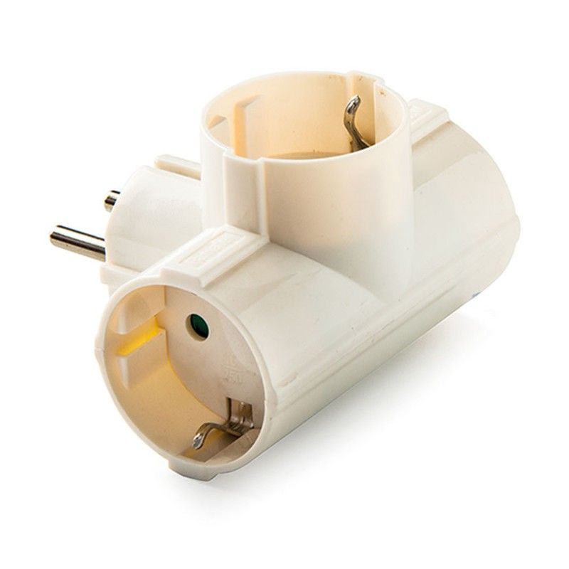 Adaptador Triple Tt Lateral 16A 250V 9000R2074 Famatel