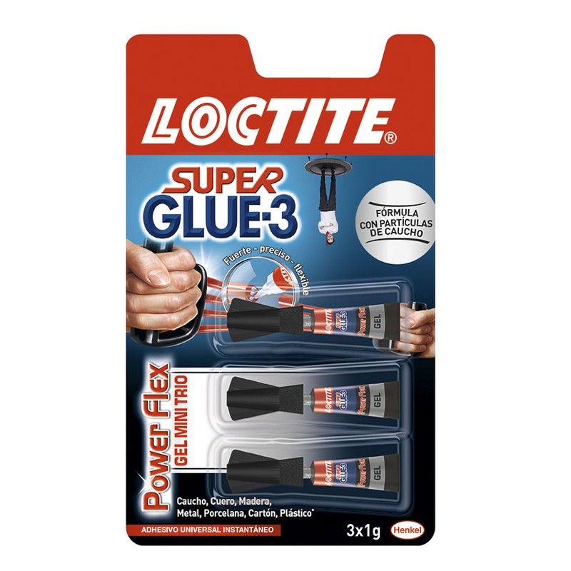 Super Glue-3 Mini Trio Power Flex 3X1 Gr 423B122 Loctite