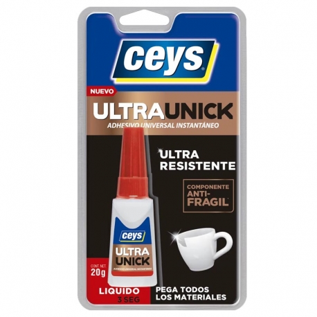 Adhesivo instantaneo ceys ultraunick liquido 20gr