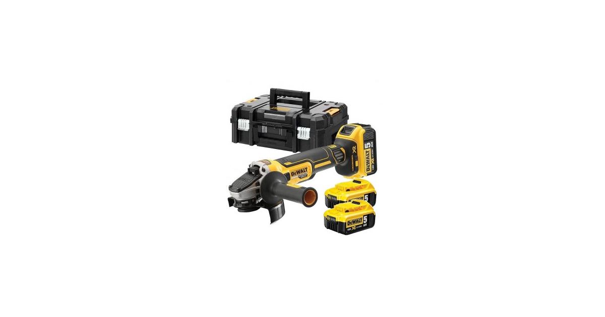 Amoladora angular inalámbrica DEWALT DCG405P2