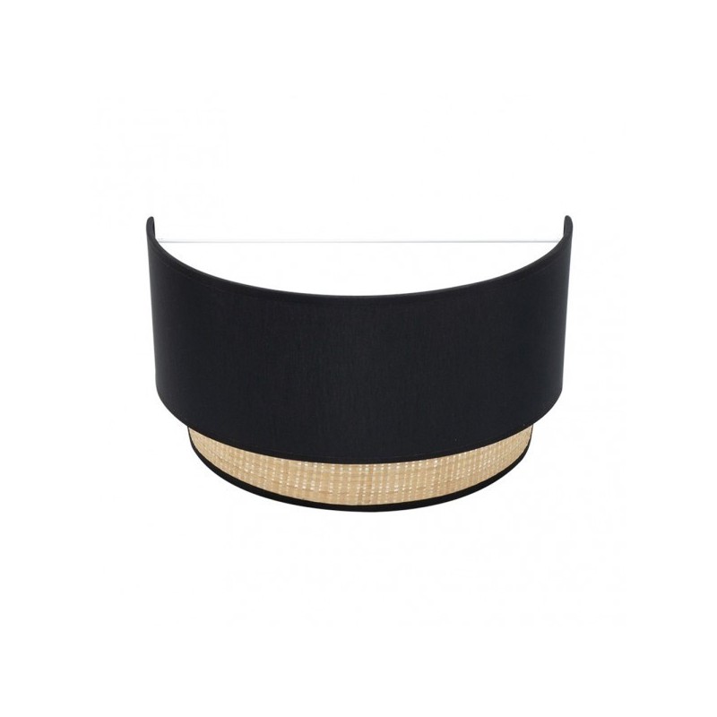 Aplique Kandy 1xe27 Natural/negro 17x30x15 Cm