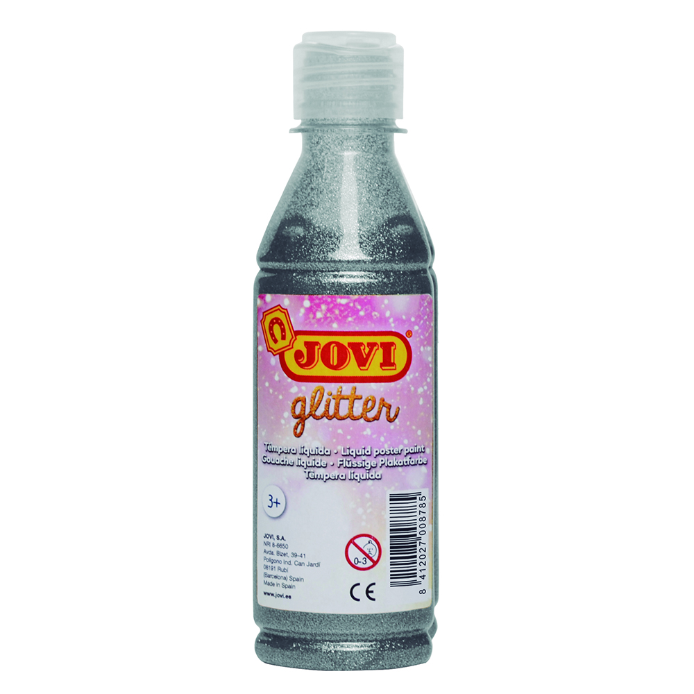 Glitter Témpera Jovi Plata 250Ml