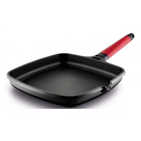 Asador castey inductia 22x22 cm rojo