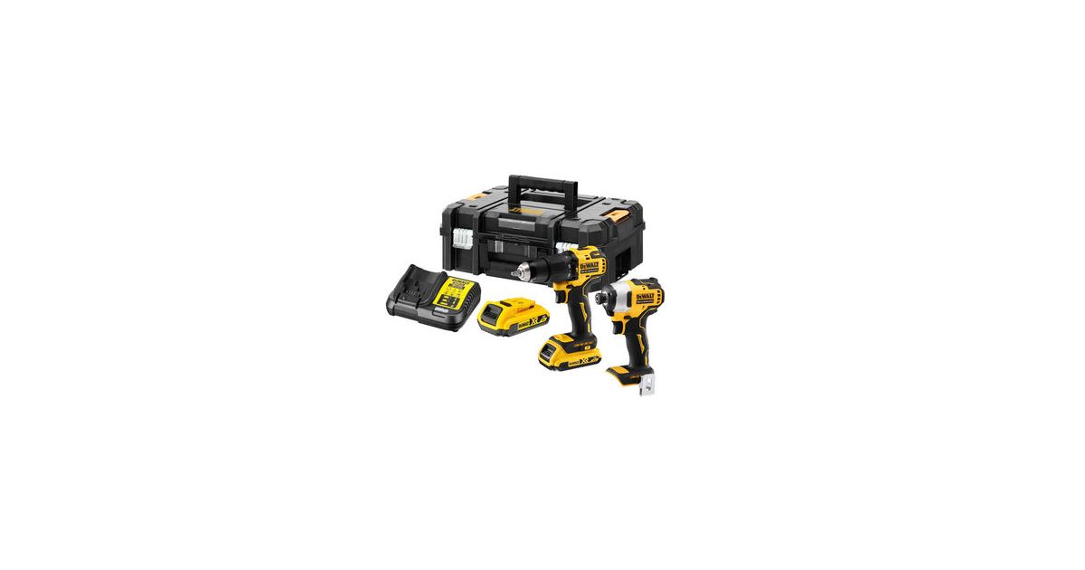Atornillador de impacto inalámbrico DeWalt + llave de impacto DCK2062D2T