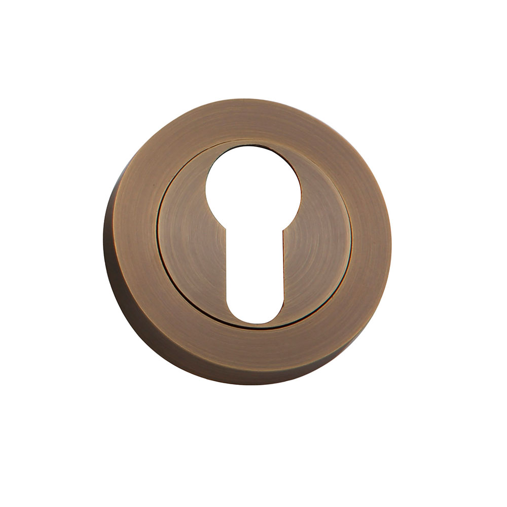 Roseta Canto Vivo C/Bocallave Color Cuero Viro 50mm