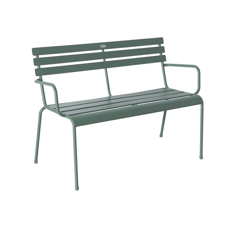 Banco Metálico 114X56 Xh79 Cm. Verde 8704N431