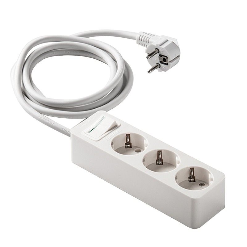 Base Multiple 3 Tomas Tt Cable 1,5M Blan 9000R2623 Famatel