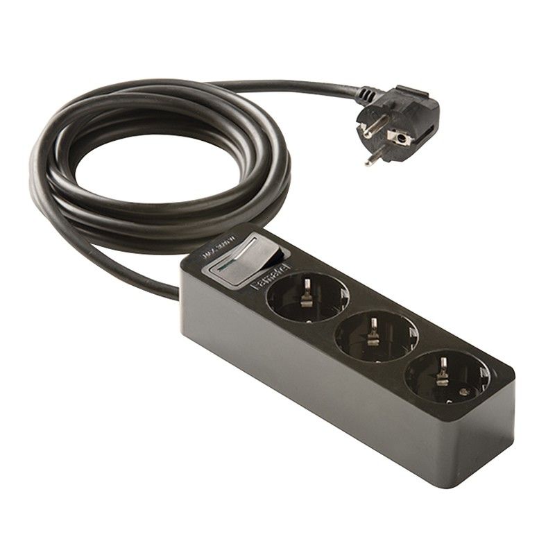 Base Multiple 3 Tomas Tt Cable1,5M, Neg 9000R2623N Famatel