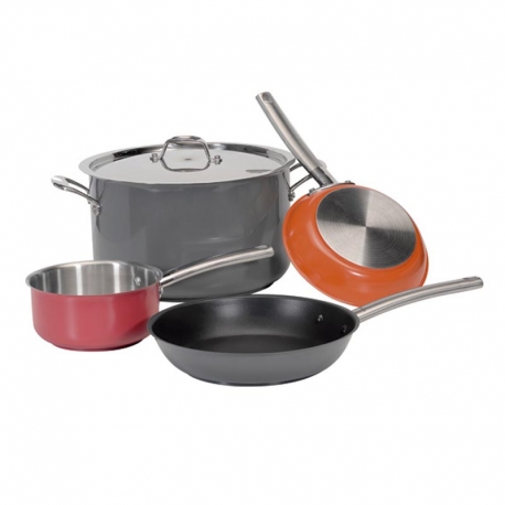 Bateria de cocina masterchef colors 4pieza