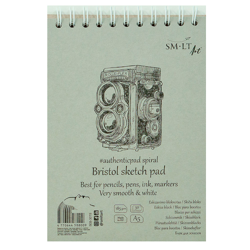 Bloc Dibujo Bristol con Espiral 185 g Din A5
