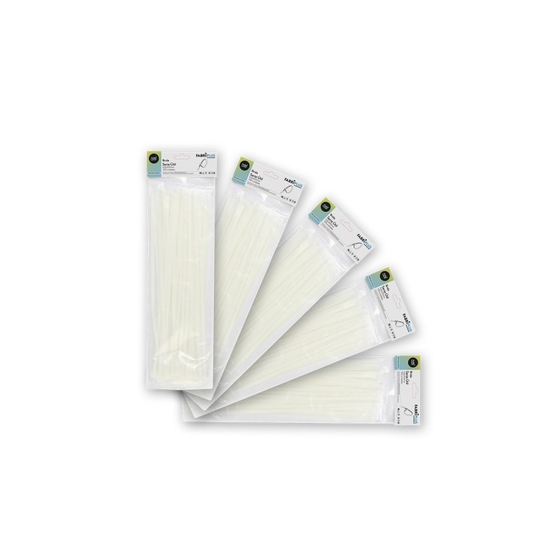 Bolsa 100 Bridas Util Blancas 4,8x200mm. 100% Nylon 66 Resistentes Y Duraderas
