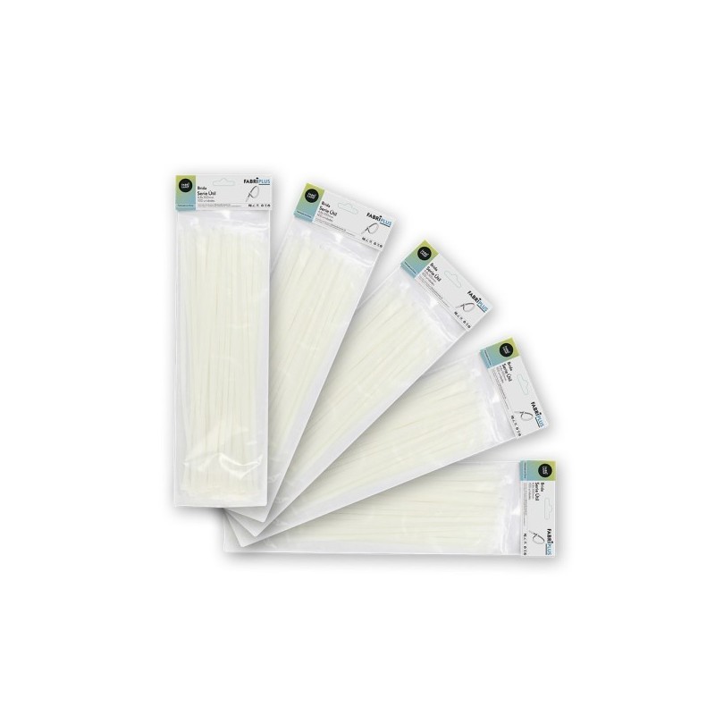 Bolsa 100 Bridas Util Blancas 4,8x300mm. 100% Nylon 66 Resistentes Y Duraderas