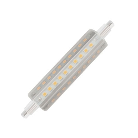 Bombilla led lineal r-7 78 mm 6w 550 lumenes matel aluminio pc - luz calida