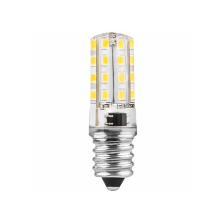 Bombilla led tubular e-14 3w 300 lumenes matel silicona - luz fria