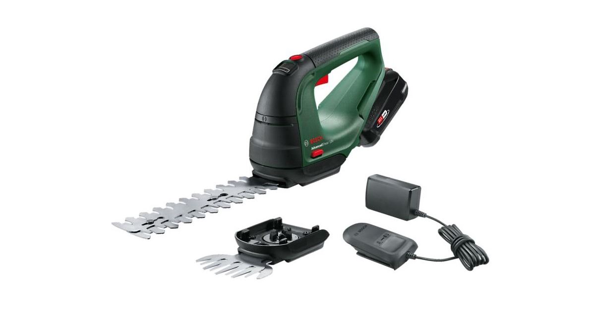 Bosch AdvancedShear 18V-10 Juego de tijeras de batería para arbustos y césped (batería incluida) 0600857000
