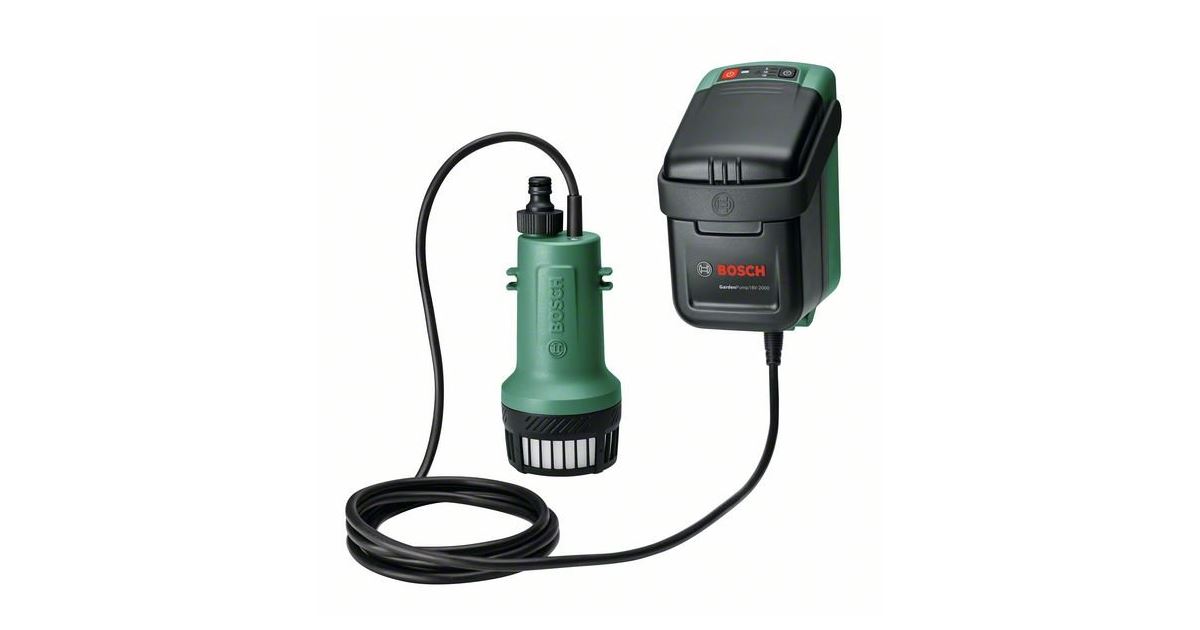 Bosch Bomba de agua de lluvia a batería GardenPump 18V-2000 06008C4203