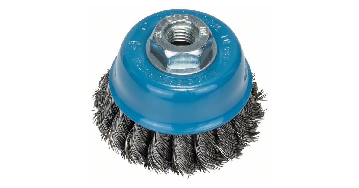 BOSCH Cepillo de copa, trenzado, 75, acero 75 mm, 0,5 mm, M14 1608622029