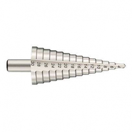 Broca escalonada tivoly hss ø 4-20 mm