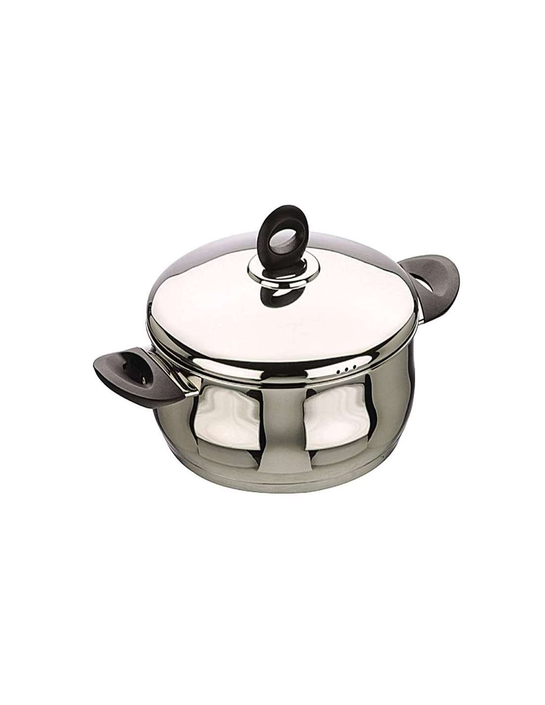 Cacerola Inox 16cm con Tapa Bali 662016 IBILI