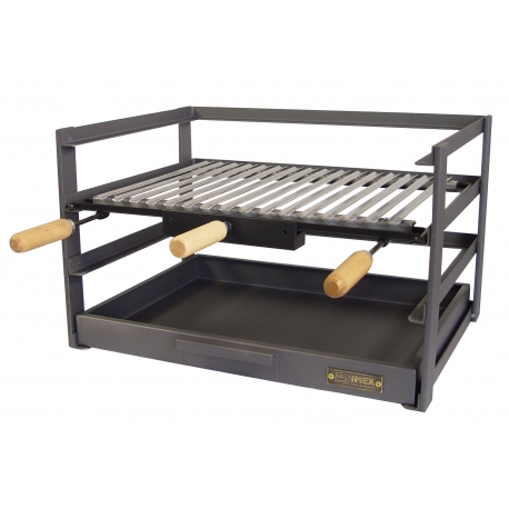 Cajon barbacoa 35 x 46 x 41 imex el zorro con parrilla inox 71477