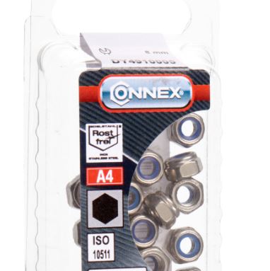 Tuerca Seguridad Acero inoxidable M8 DIN 985 (16u.)