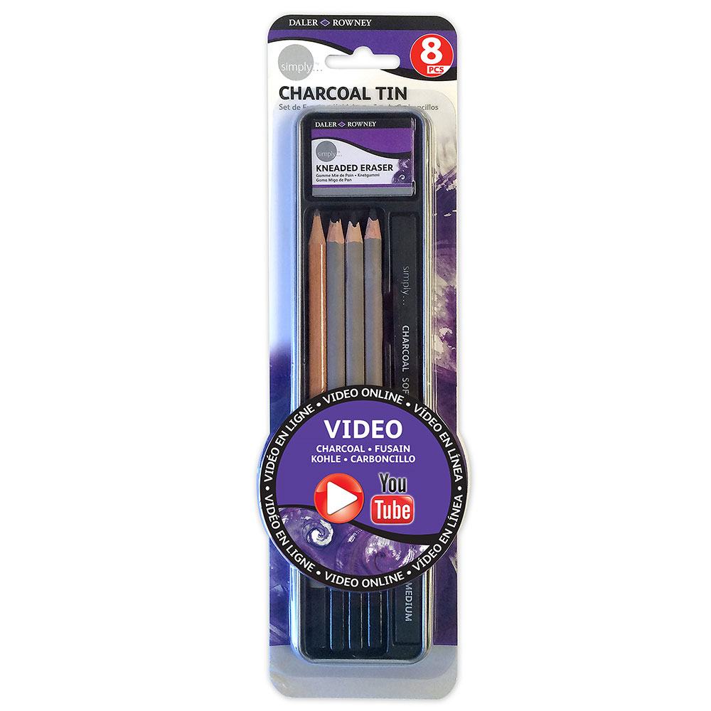 Simply Carboncillo Estuche Metal 8 uds. D649100120