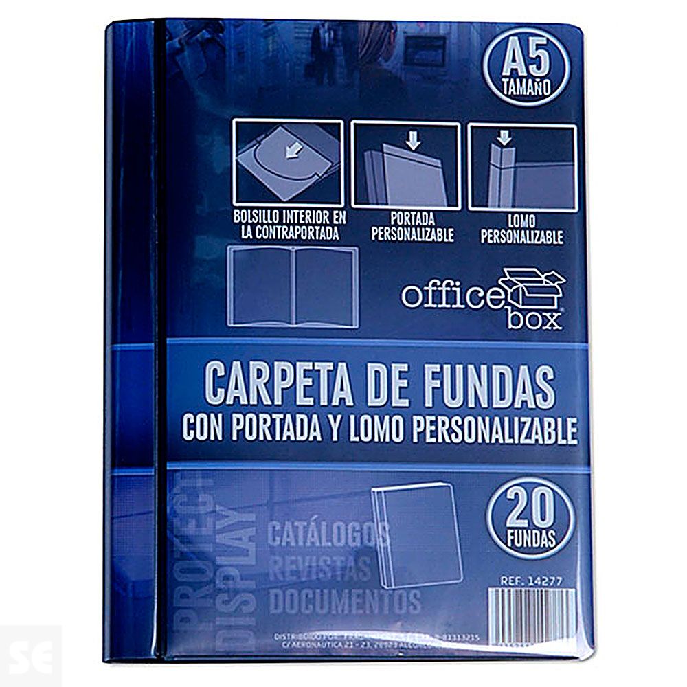 Carpeta Fundas Personalizadas A5 Negro 14277