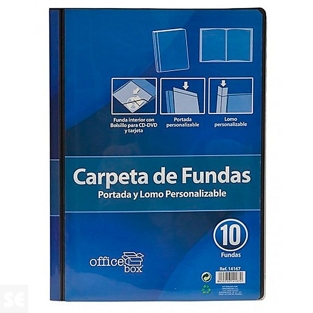 Carpeta Fundas Personalizadas 10 Negro 14167