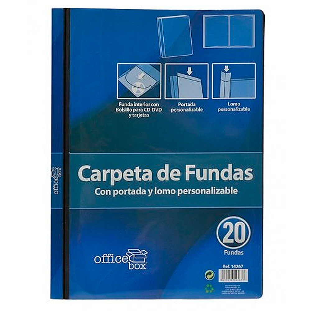 Carpeta Fundas Personalizadas 20 Negro 14267