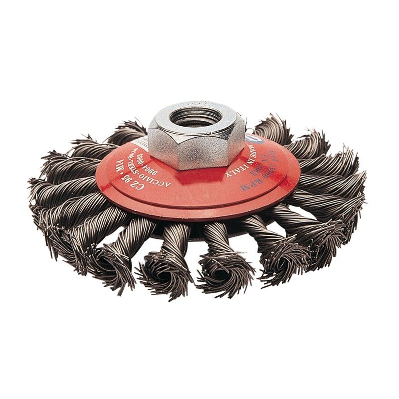 Cepillo Conico Acero Trenzado 95Mm 1661H951 Ratio