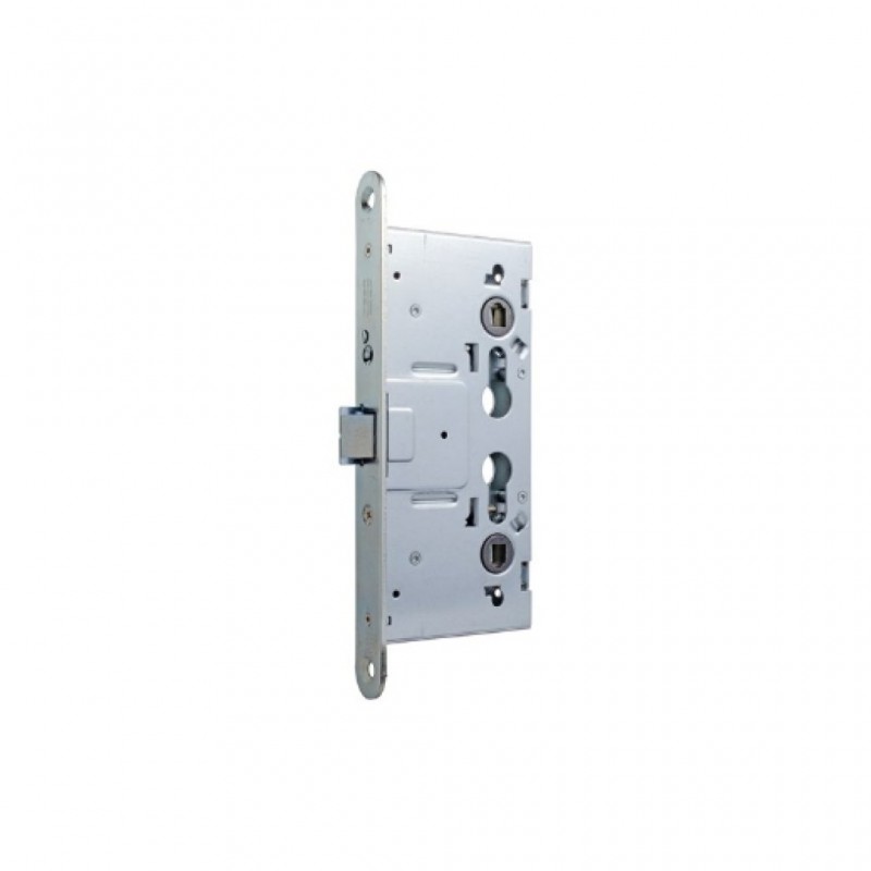 Cerradura cortafuego antipánico de la serie CF60 con frente en acero zincado. CF6ERSR9ZCENG