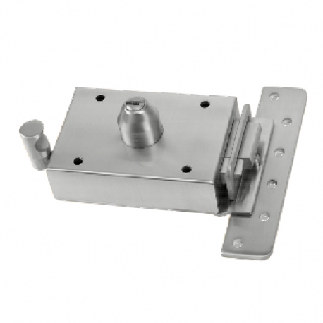 Cerradura inceca 308 golpe y llave derecha llave plana cromada