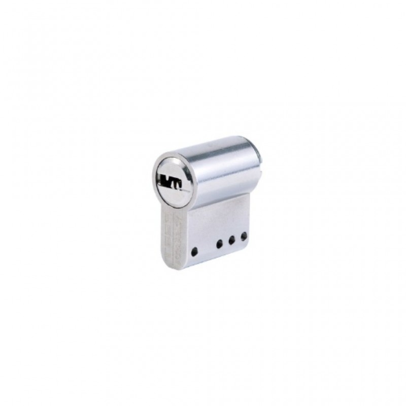 Cilindro T60 TESA perfil EURO modular 2x30, acabado níquel. 5 llaves. T60560NMD