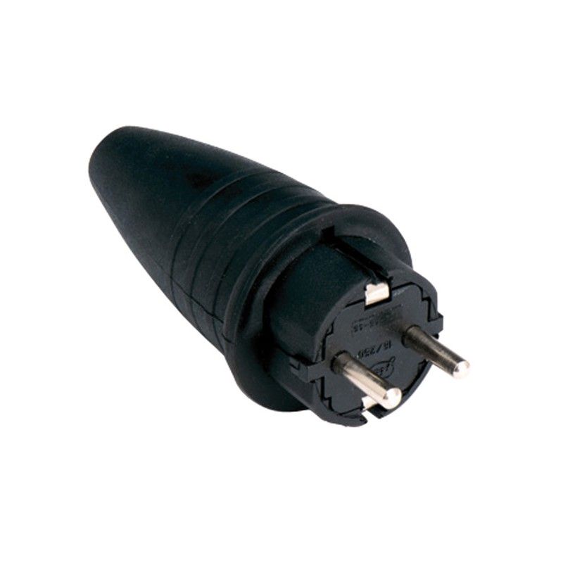 Clavija Goma Negra Tt 16A-250V 9000R1144 Famatel