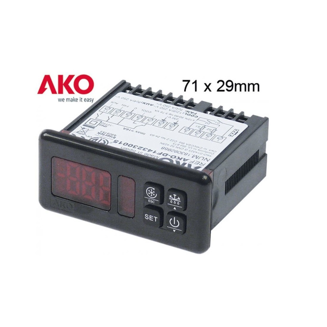 Controlador electrónico AKO tipo AKO-D14323 379456