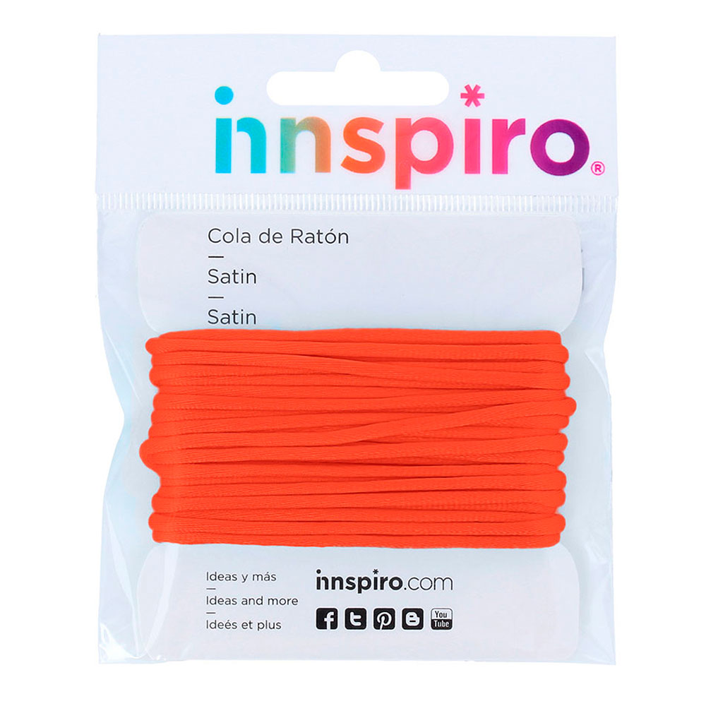 Cordón Cola de Ratón Naranja 2mm. 5m. 61109