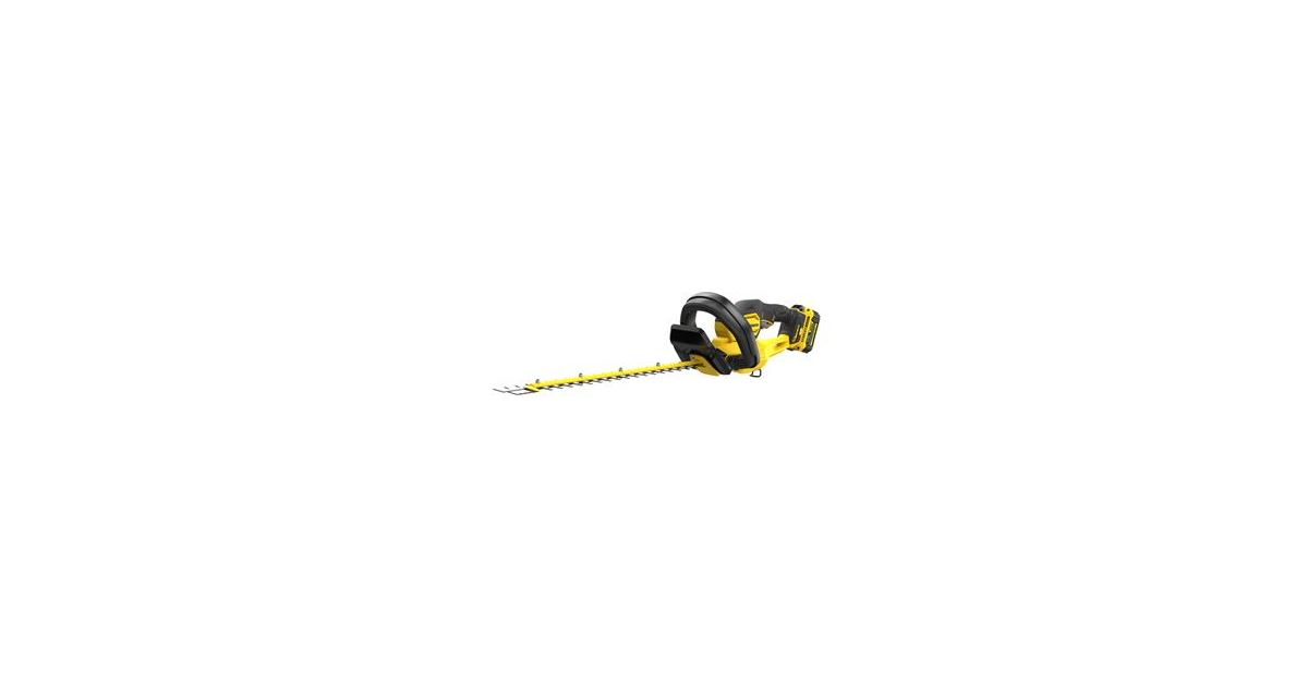 Cortasetos inalámbrico Stanley V20 de 55 cm y 4,0 Ah, en caja de herramientas SFMCHT855M1
