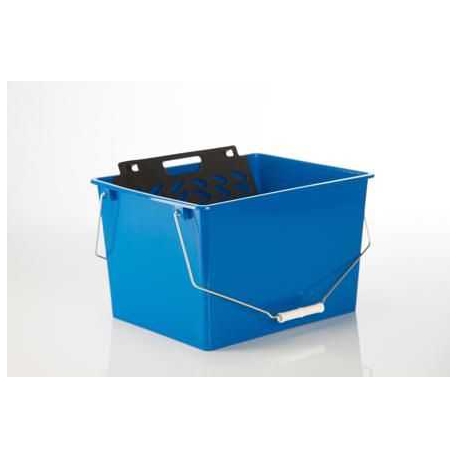 Cubeta pintor 17 l con rejilla azul
