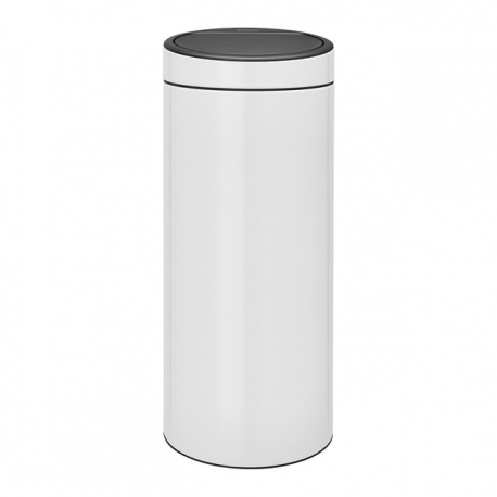 Cubo de basura brabantia touch bin blanco 30 l