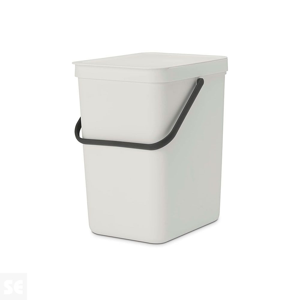 Sort & Go, Cubo de Desperdicios Light Grey 25 l