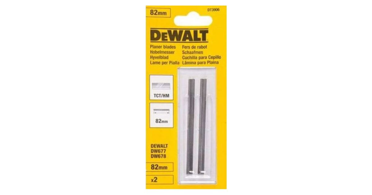 Cuchillos cepilladores de doble filo de carburo DeWALT (1 par) DT3906