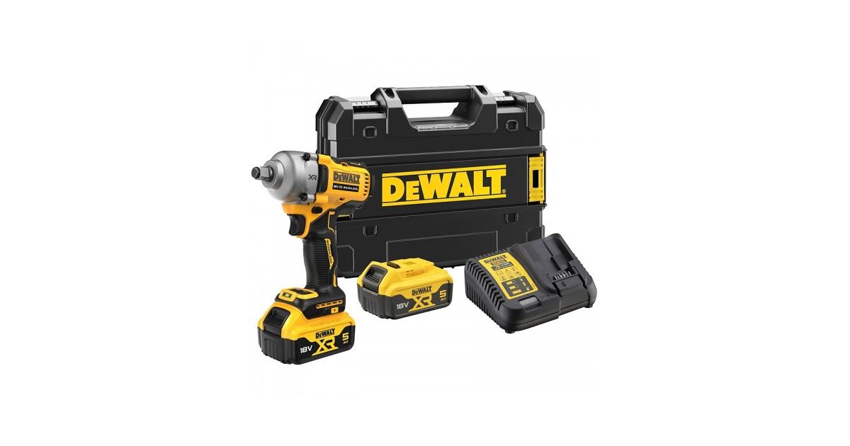 DeWALT Atornillador de impacto inalámbrico 18V 2x5.0Ah DCF891P2T