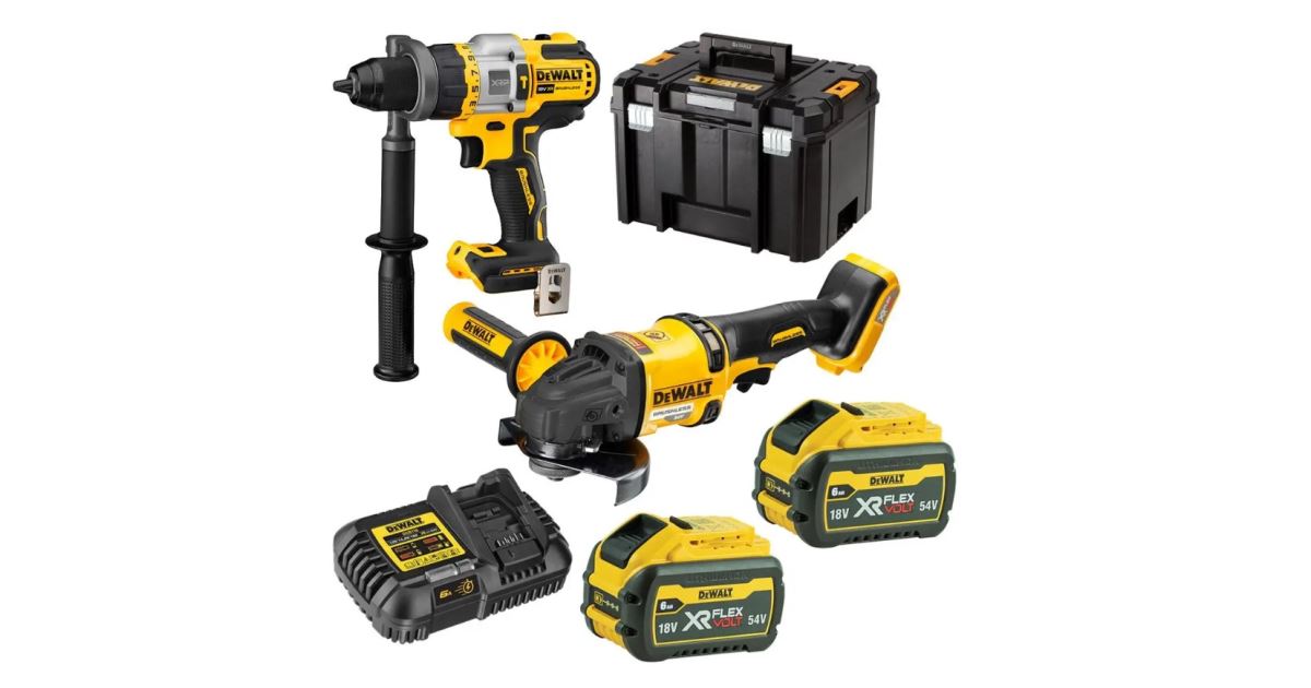 Dewalt COMBO 2 DCD999 + DCG418 2x6Ah DCK2016T2T
