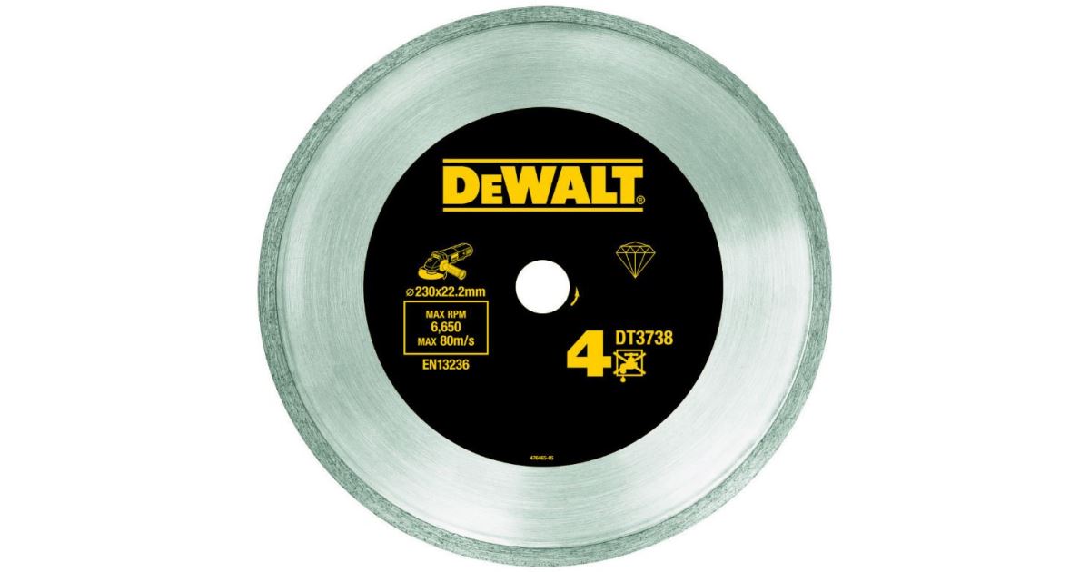 DeWALT Disco de corte de azulejos de diamante, 125 x 22,2 mm DT3736