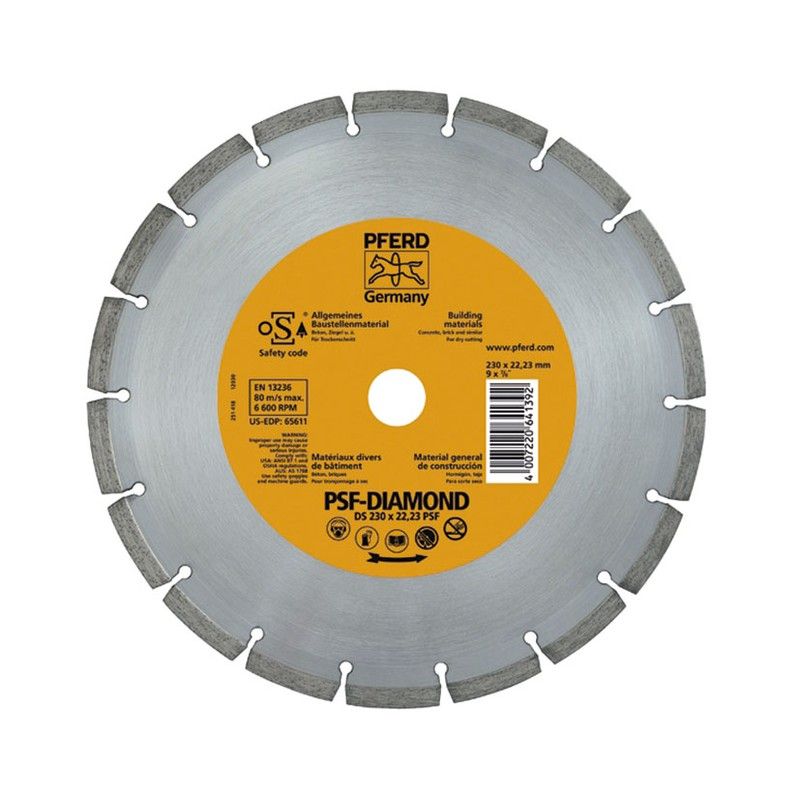 Disco Diamante Segment.Ds 230-22,2 Psf 3505A230 Pferd