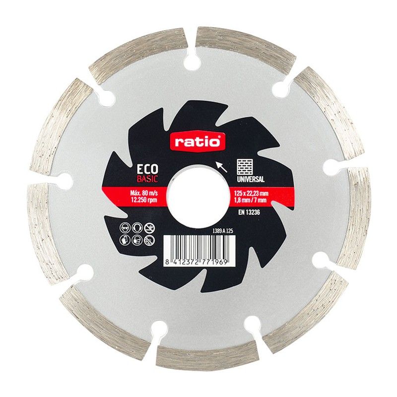Disco Segmen.Univ.Eco 125Mm.Ratio 1389A125 Ratio