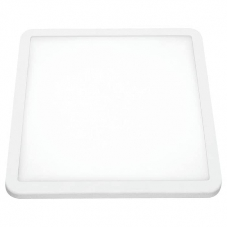 Downlight led matel 6w ajustable cuadrado blanco luz fria 6400k 600lm ø100 mm