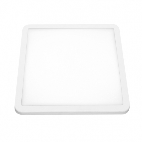 Downlight led matel 6w ajustable cuadrado blanco luz neutra 4200k 550lm ø100 mm
