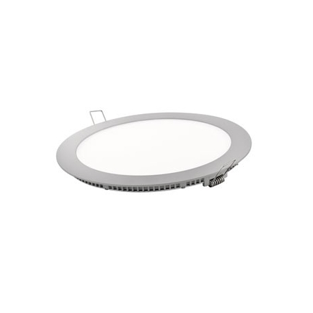 Downlight led matel18w redondo plata luz calida 2700k 1600lm ø225 mm